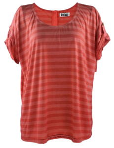Deluca T-shirt (Coral stribet)