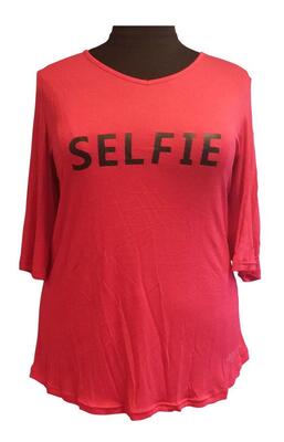 Rød Veto T-shirt (Selfie tryk)