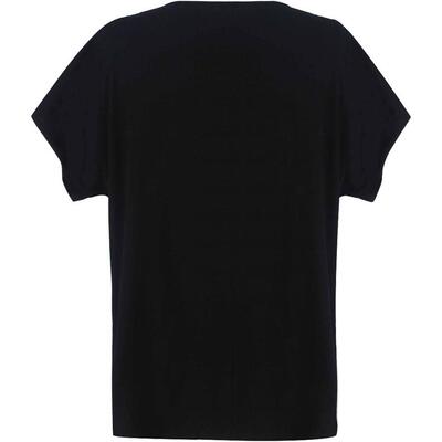 Sort Studio bluse med blonder (K/Æ)