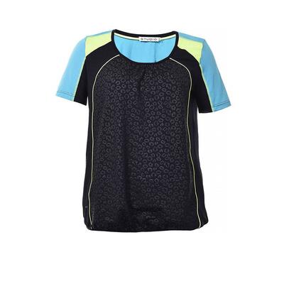 Støvet blå fitness T-shirt - Studio