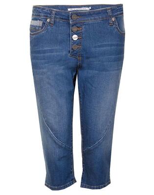 Blå capri jeans m. let stenvask (Fit 42 - Regular fit) - Studio