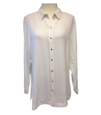 Klassisk hvid skjorte (L/Æ)- OneMore